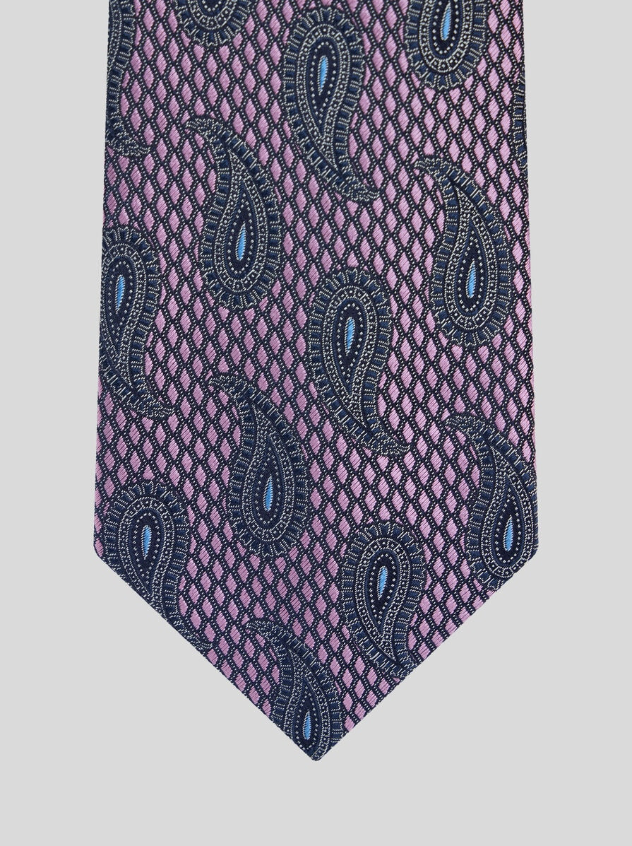 MICRO-DIAMOND TIE WITH PAISLEY - 3