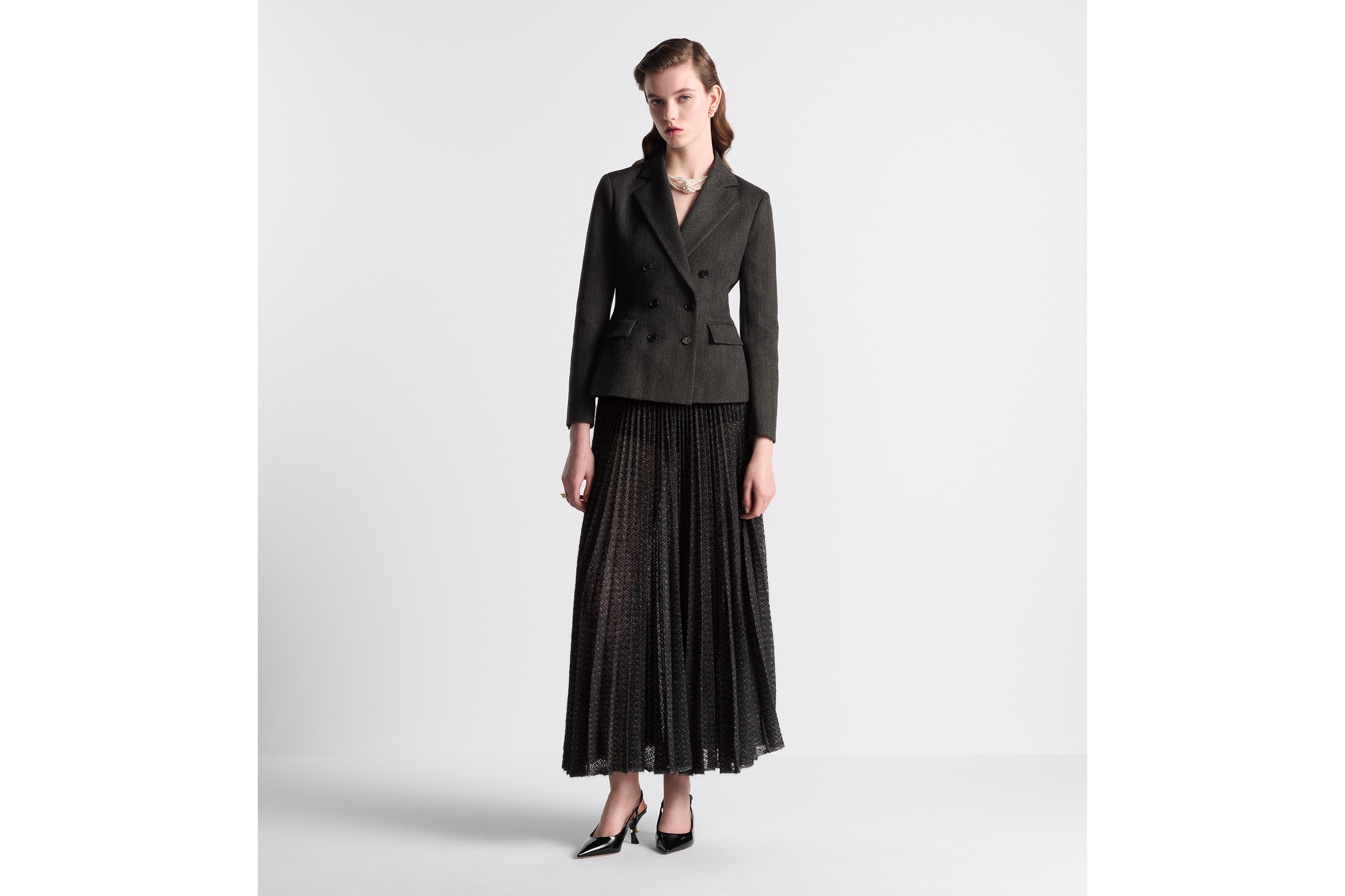 Pleated Mid-Length Skirt - 2