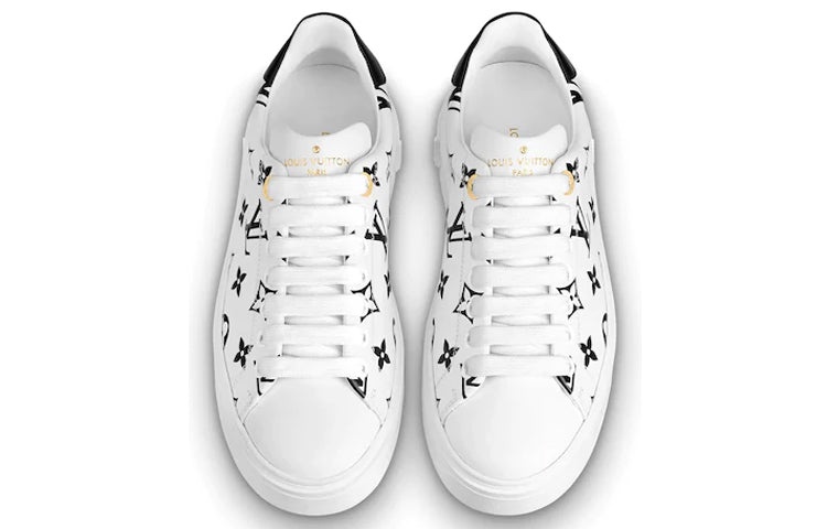 (WMNS) LOUIS VUITTON LV Time Out Sneakers Black/White 1A87NF - 5