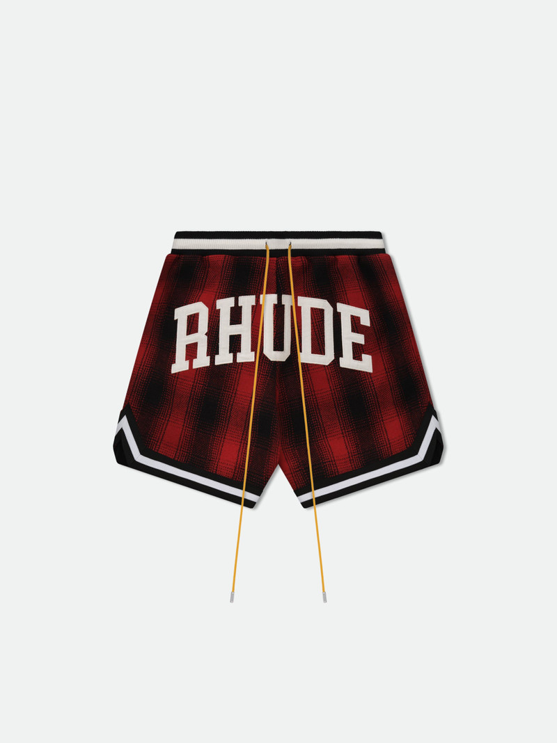FLANNEL RHUDE COLLEGIATE COURT LOGO SHORT 1