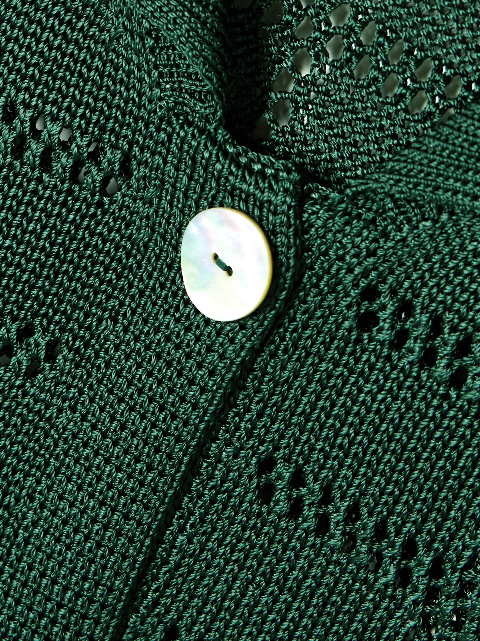 Open-knit shirt Green - 5