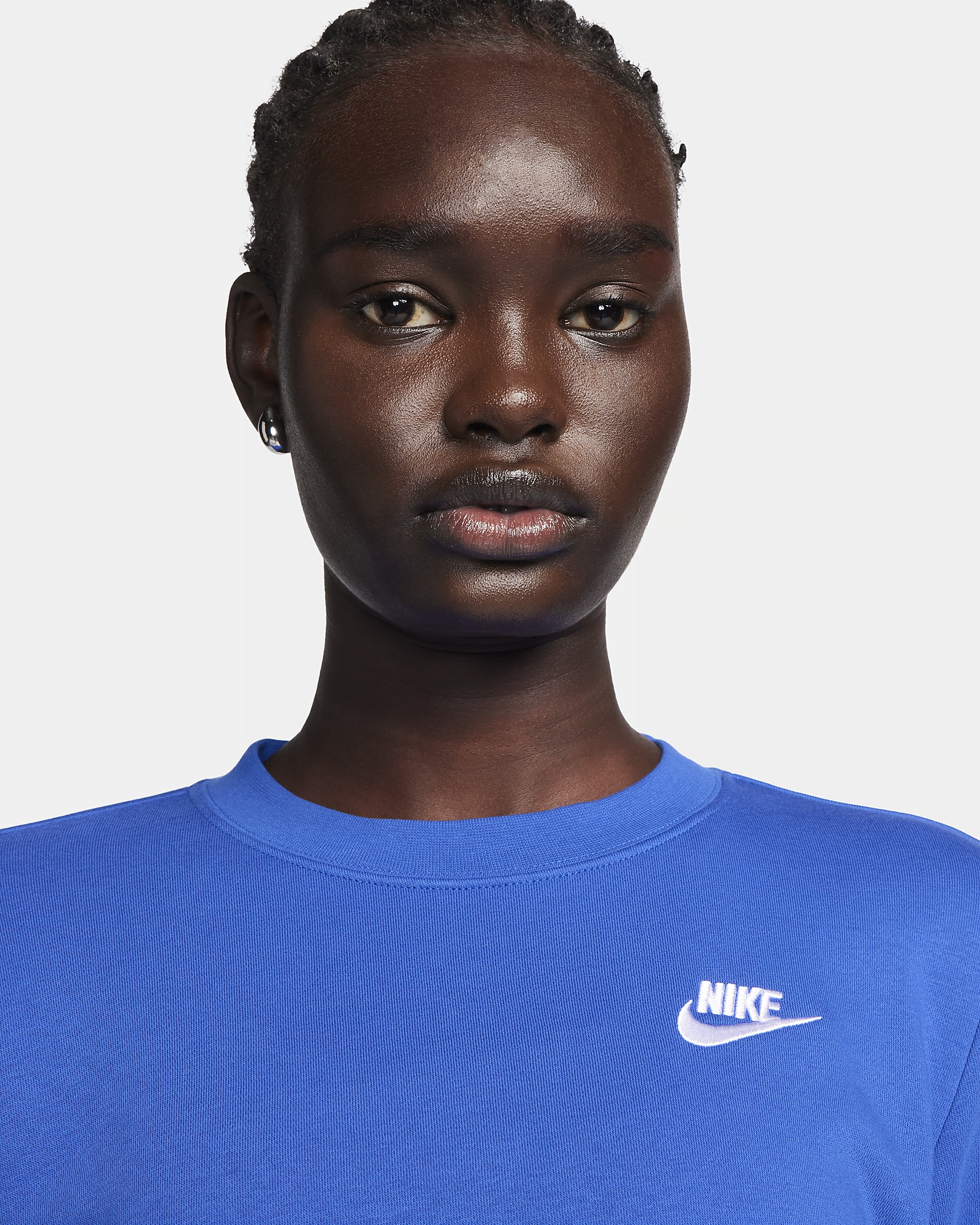 Women's Nike Sportswear Club Fleece Crew-Neck Sweatshirt - 3