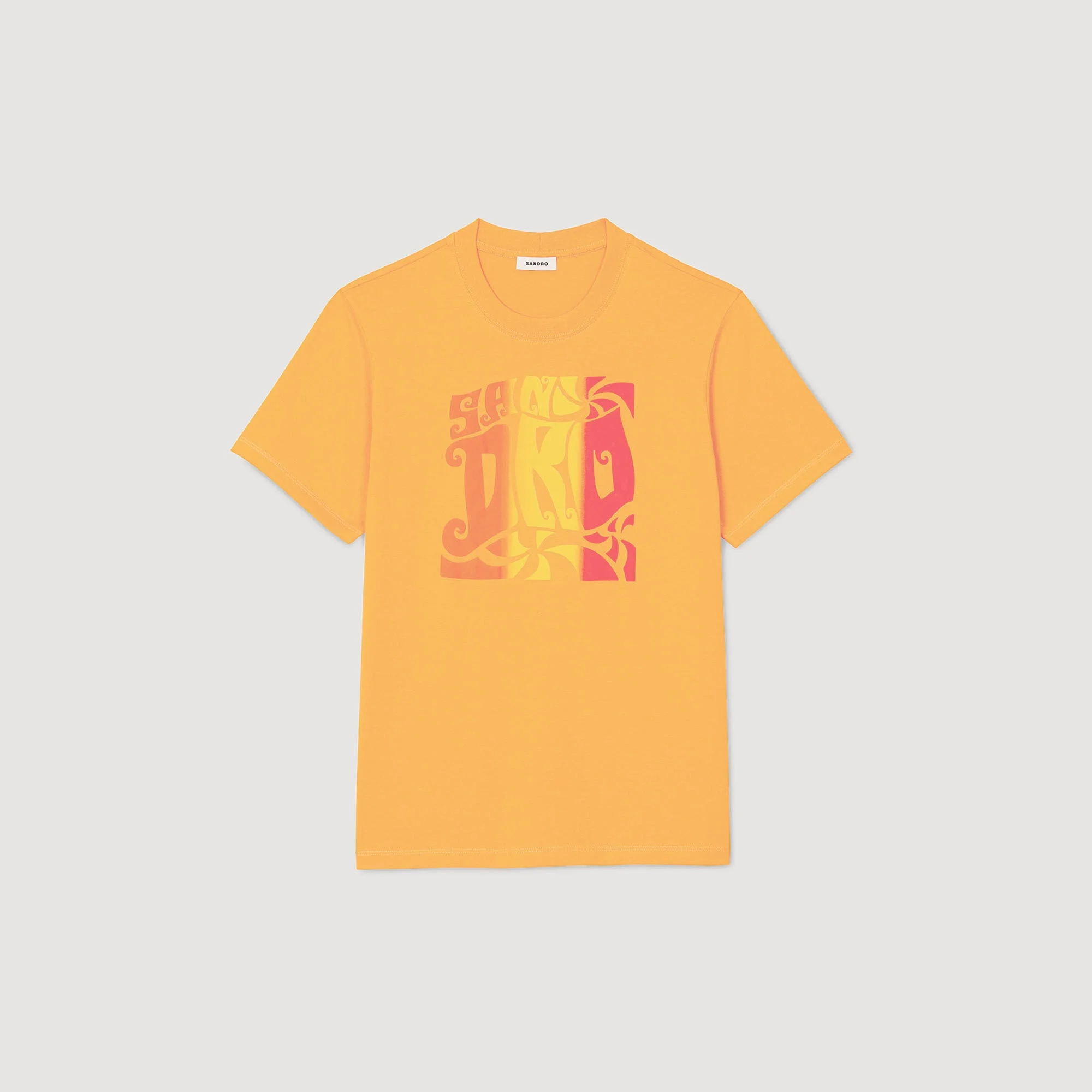 WAVE PRINT COTTON T-SHIRT - 1