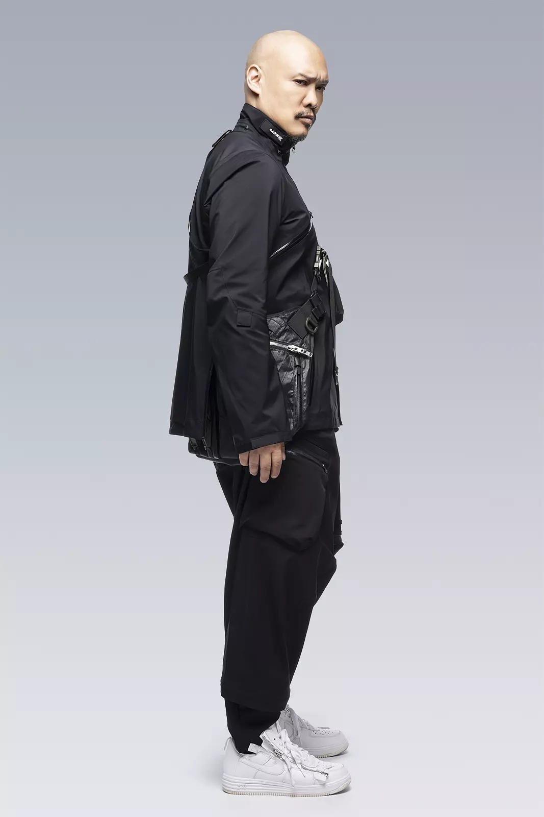 J1A-GTKR-BKS KR EX 3L Gore-Tex® Pro Interops Jacket Black with size 5 WR zippers in gloss black - 38