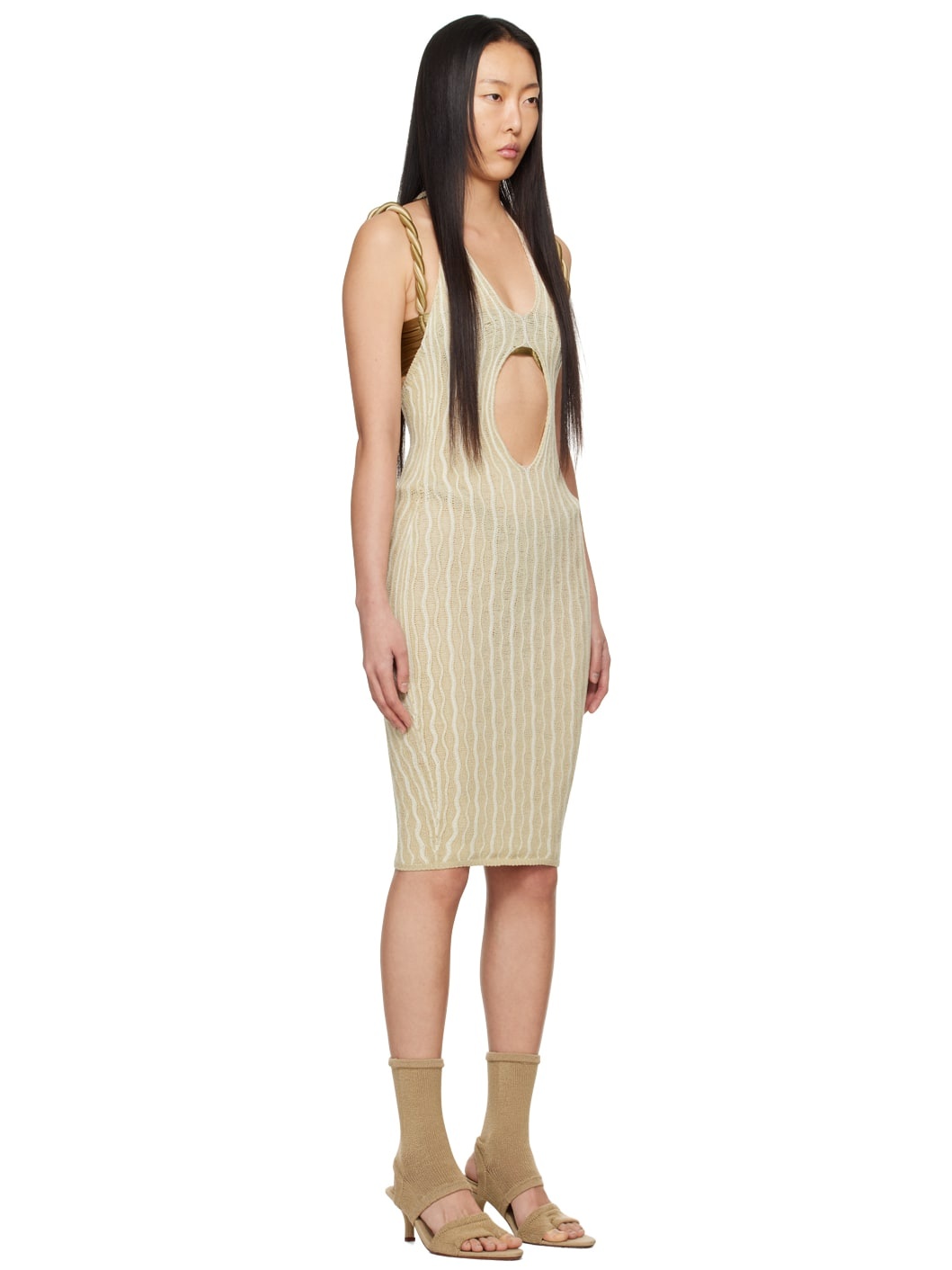SSENSE Exclusive Beige Cactus Minidress - 2