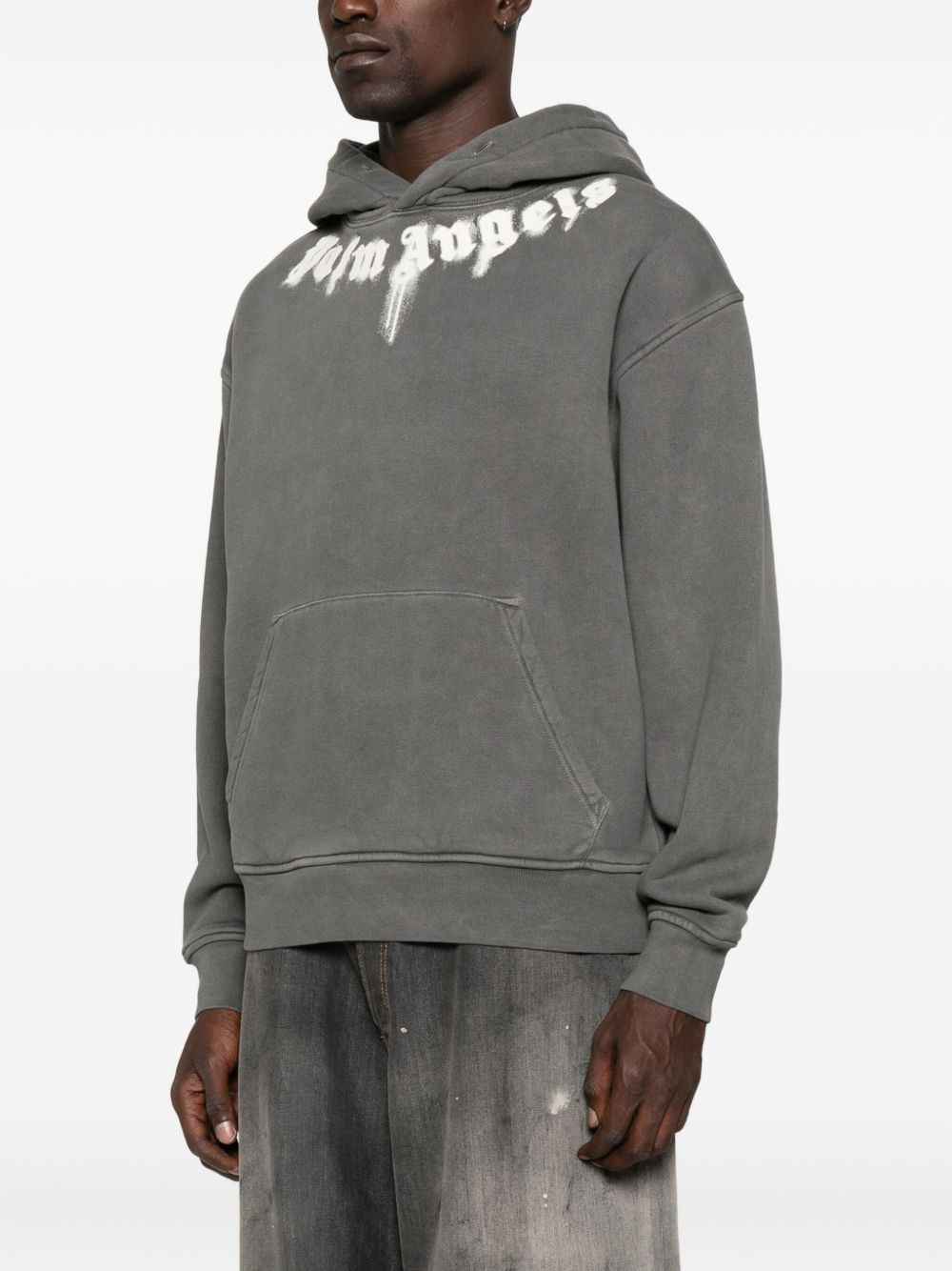 logo-print hoodie - 3