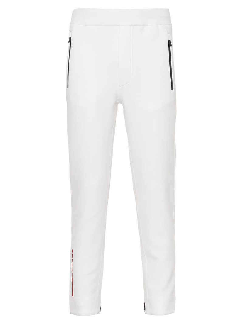 Men's Technical Fabric Joggers with Heat-Sealed Taped Seams - White 1