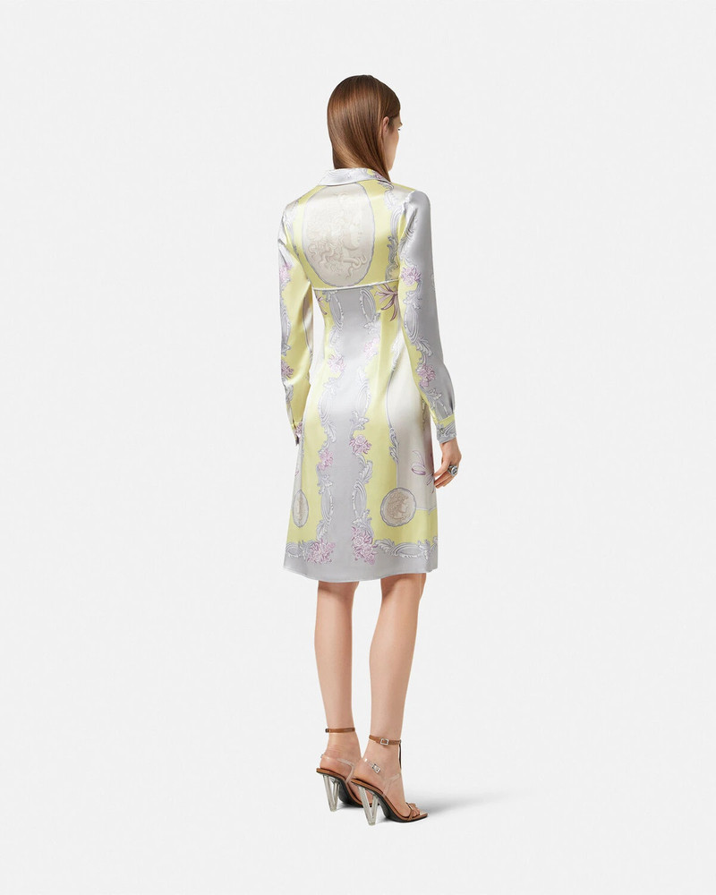 Cameo Silk Midi Shirt Dress 5