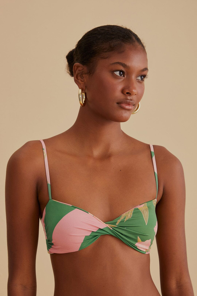 Winter Garden Twist Bikini Top 1