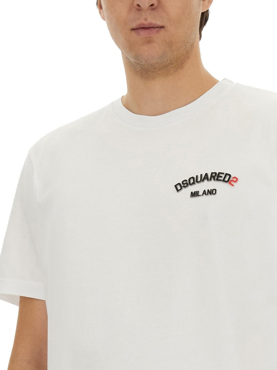 Dsquared Men "Rubber Logo" T-Shirt - 4