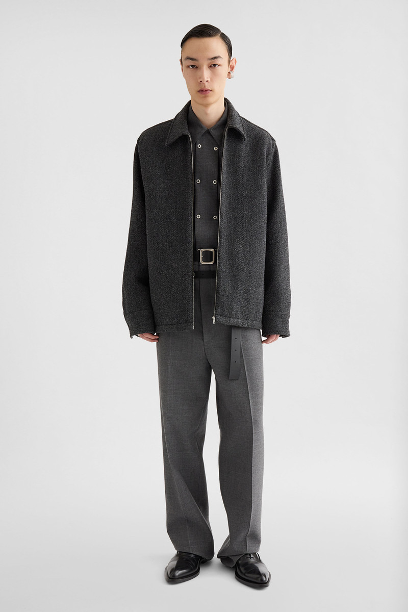 Jil Sander Wool Chevron Overshirt outlook
