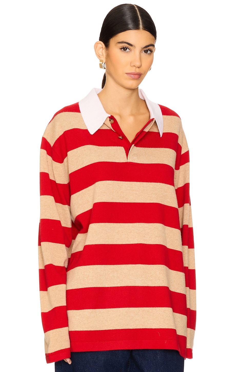 Striped Rugby Cashmere Top - 2