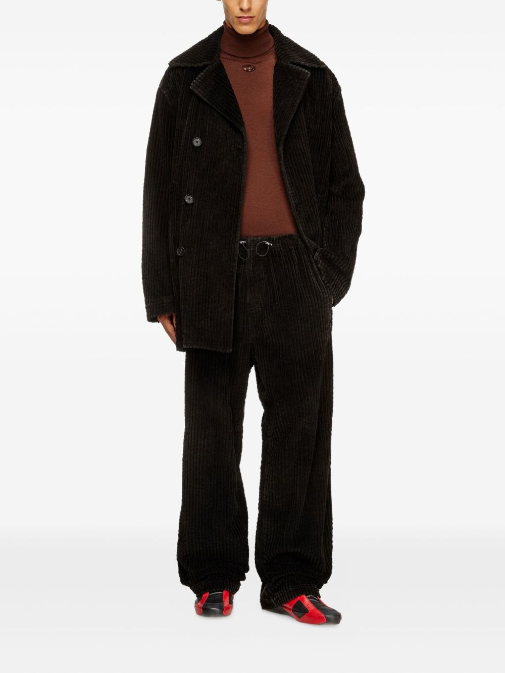 Otis corduroy double-breasted coat - 2
