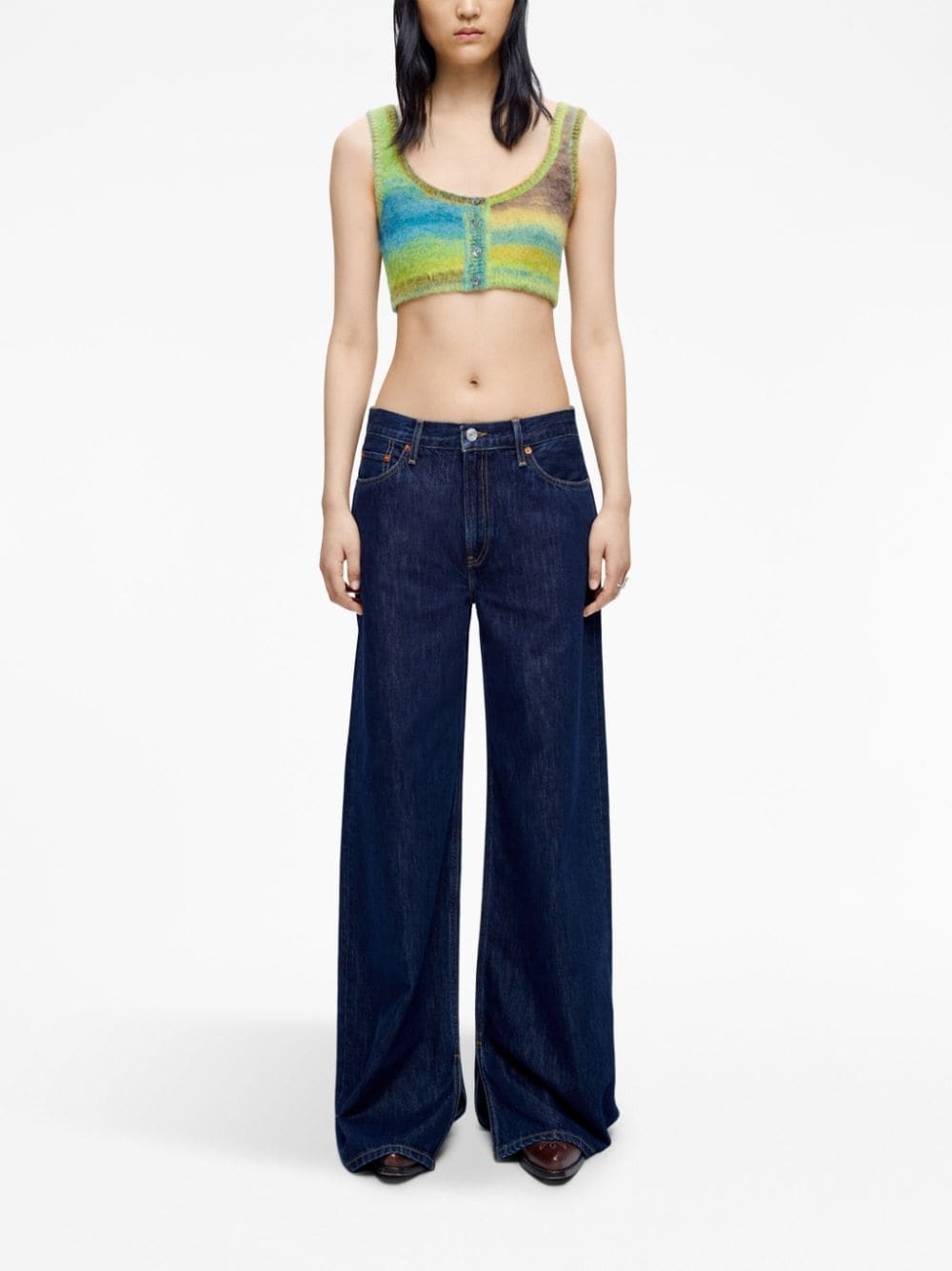 low-rise wide-leg jeans - 2