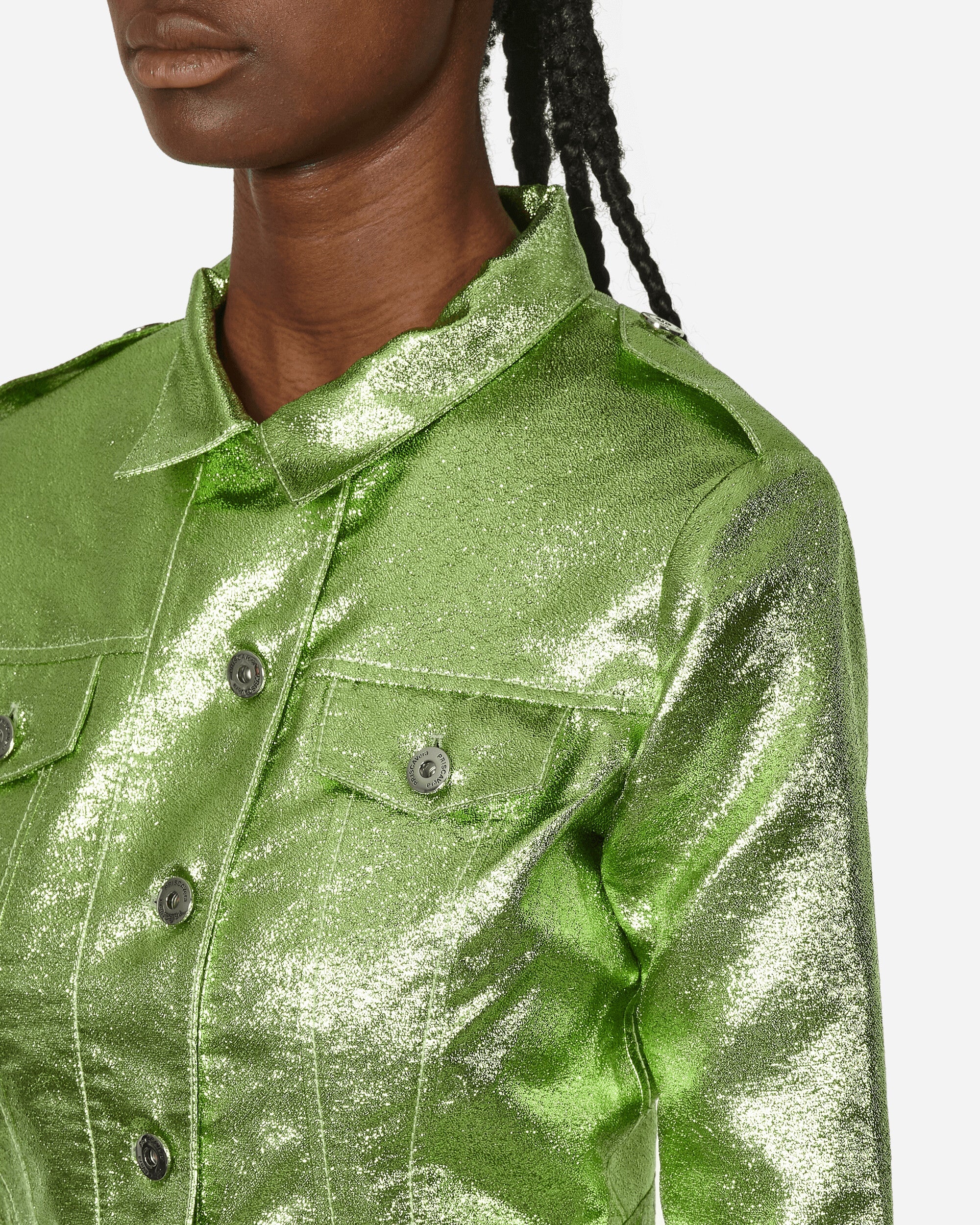 Cropped Moto Jacket Wasabi - 5