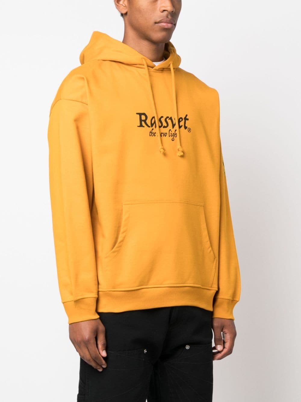 logo-print drawstring hoodie - 3