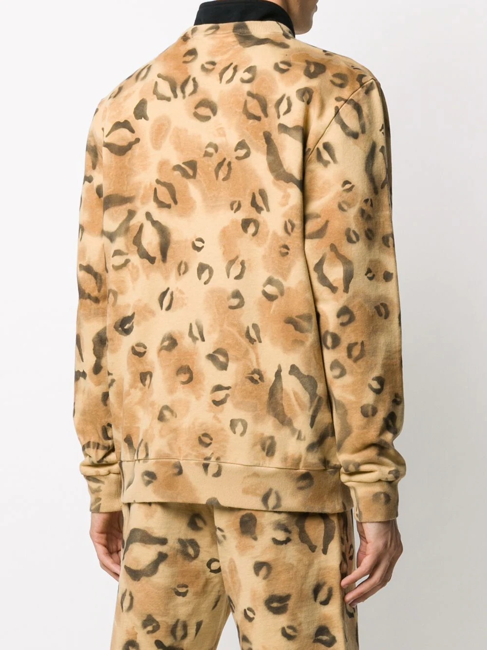 leopard-print logo sweatshirt - 4