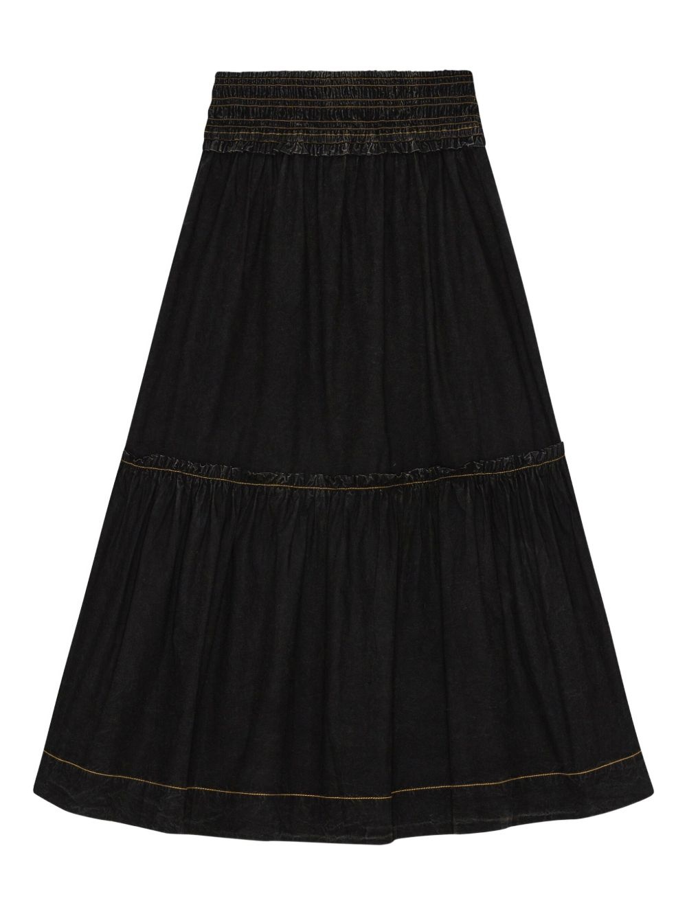 panelled A-line skirt - 6