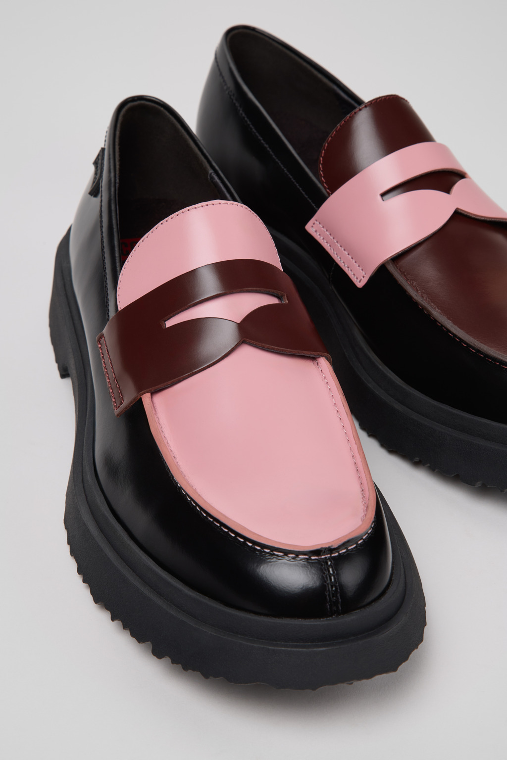 Multicolor Leather Moccasins for Men. - 3