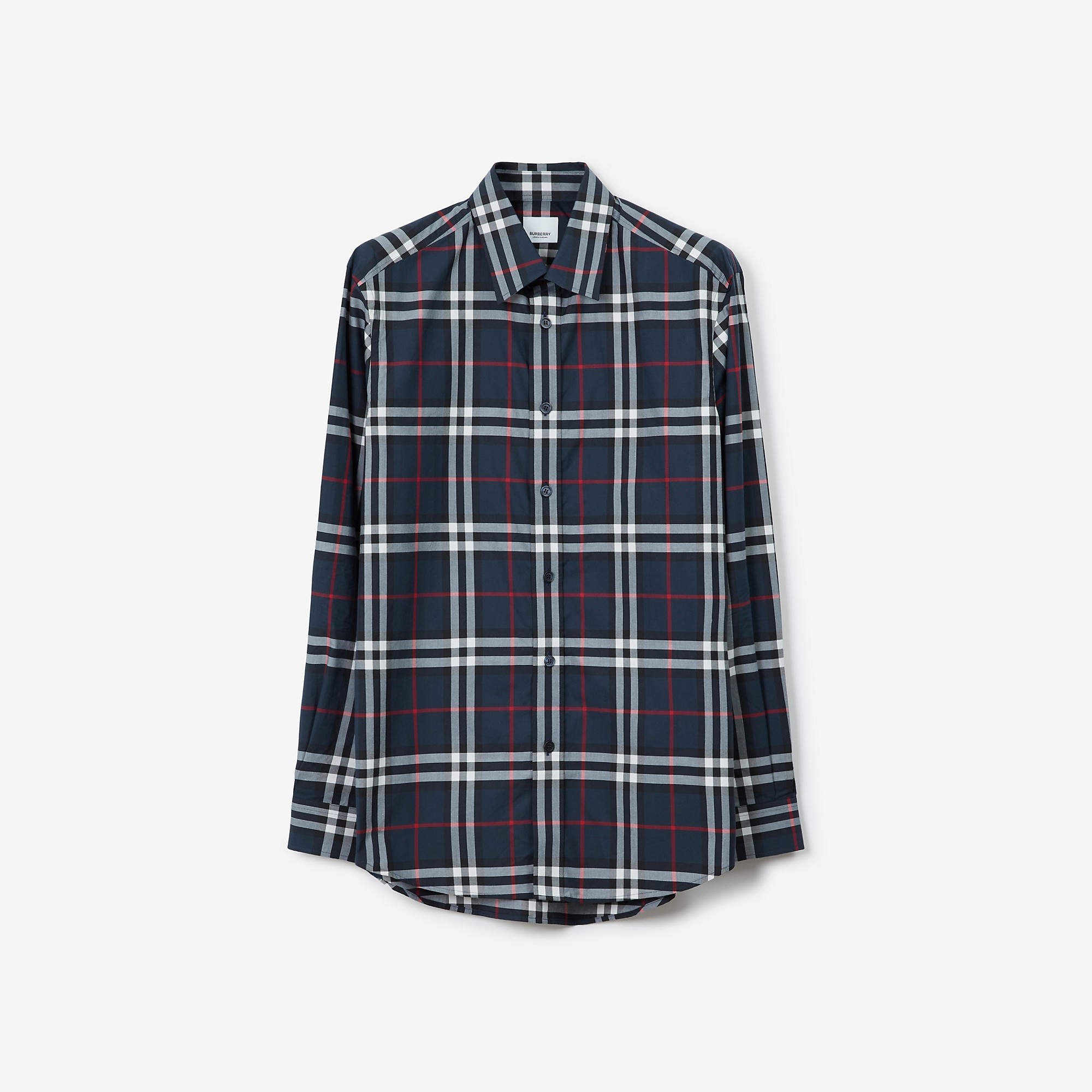 Check Cotton Poplin Shirt - 1