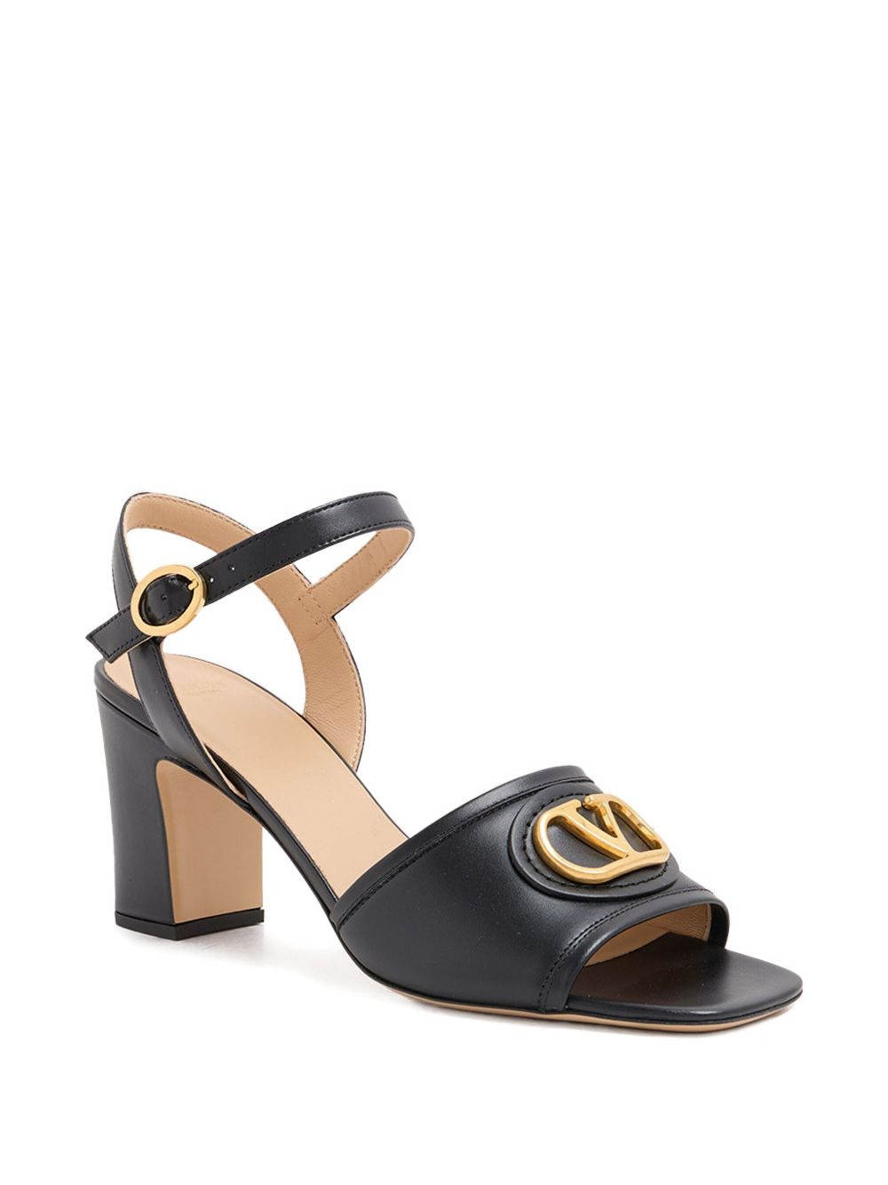 75mm VLogo block-heel sandals - 2