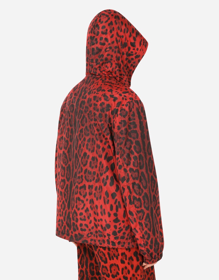 Leopard-print nylon jacket - 6