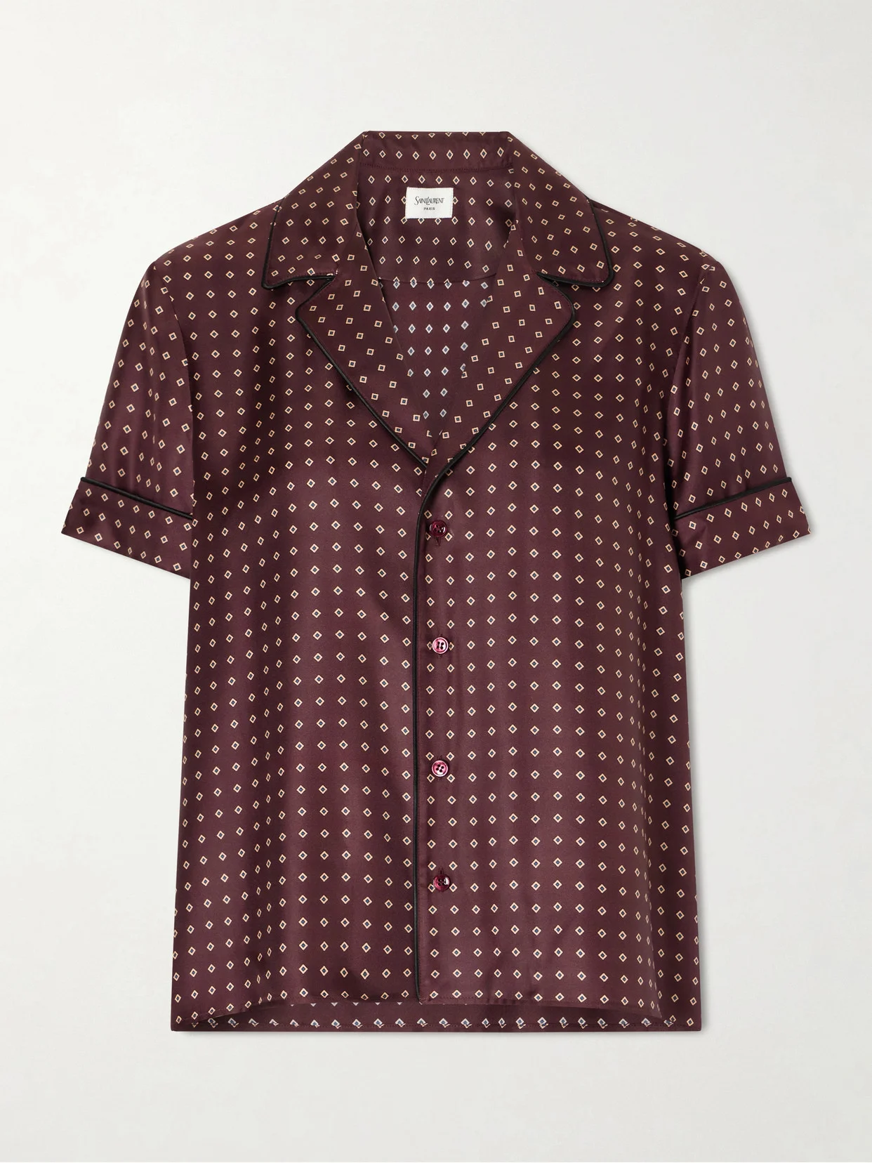 Printed Silk-twill Shirt - 1
