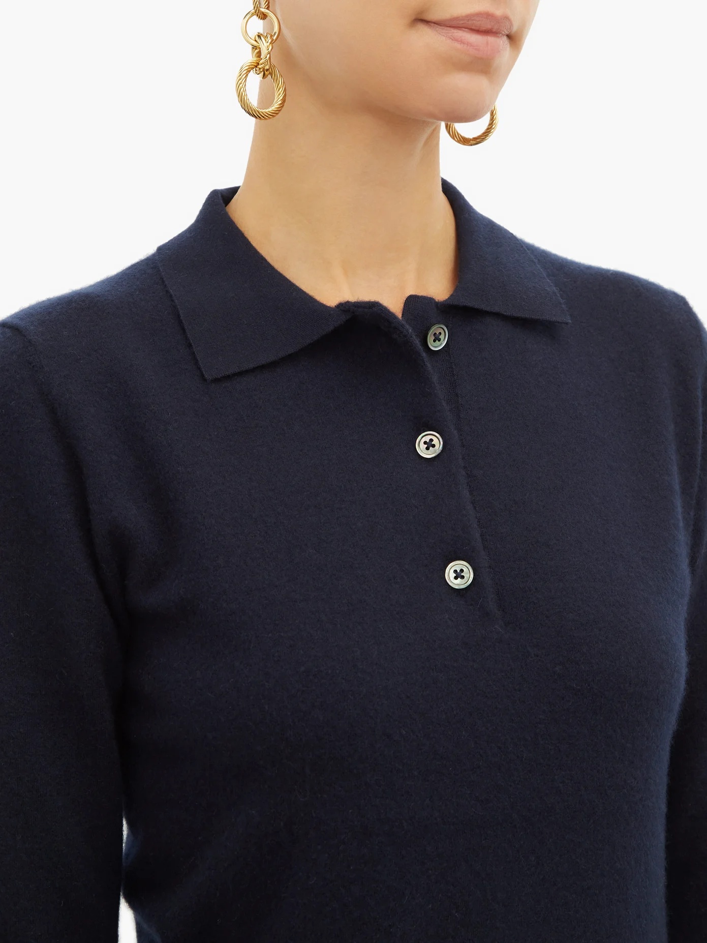 N°121 Rugby stretch-cashmere polo shirt - 3