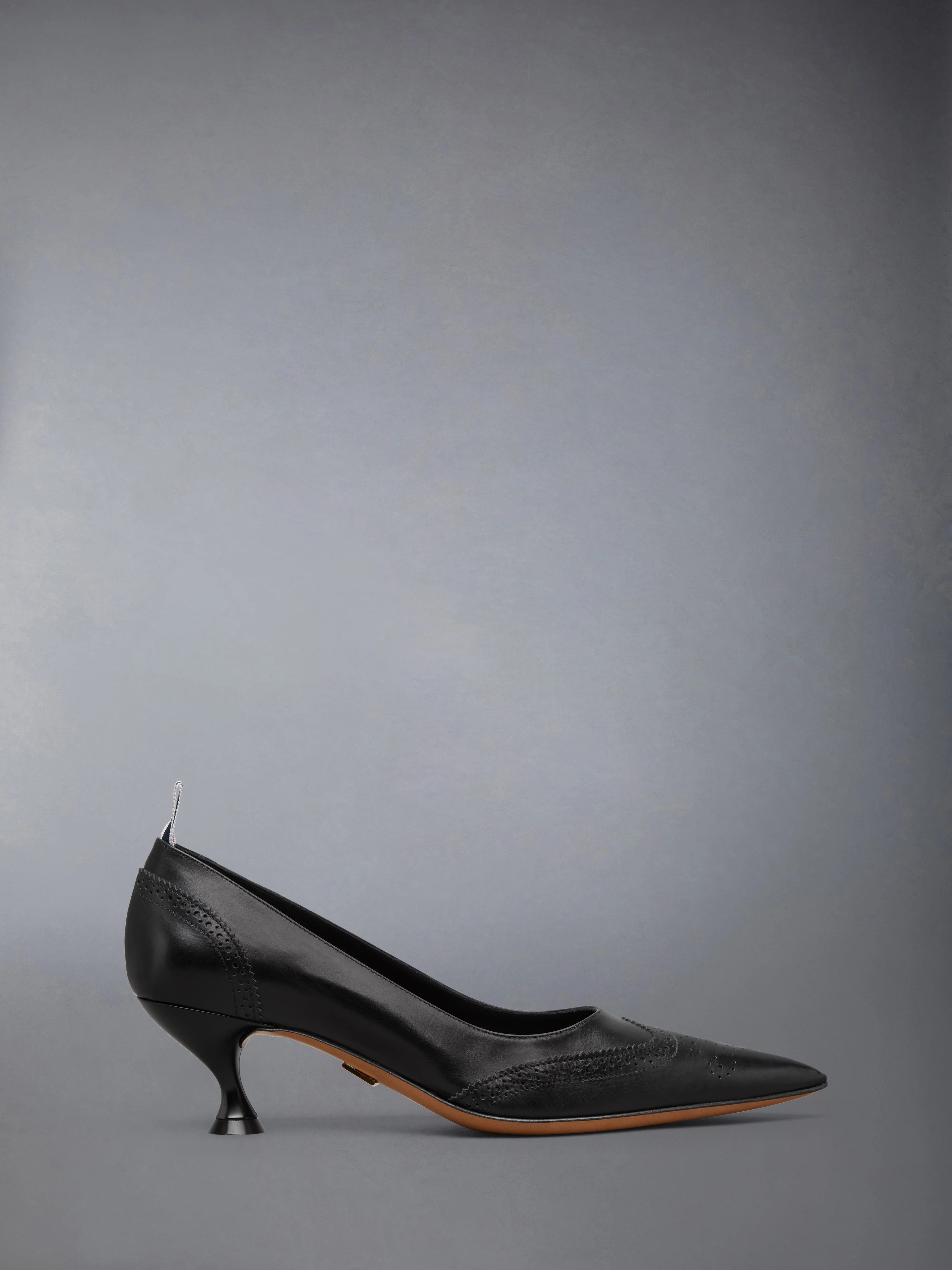 LEATHER WINGTIP PUMP 50MM - 1
