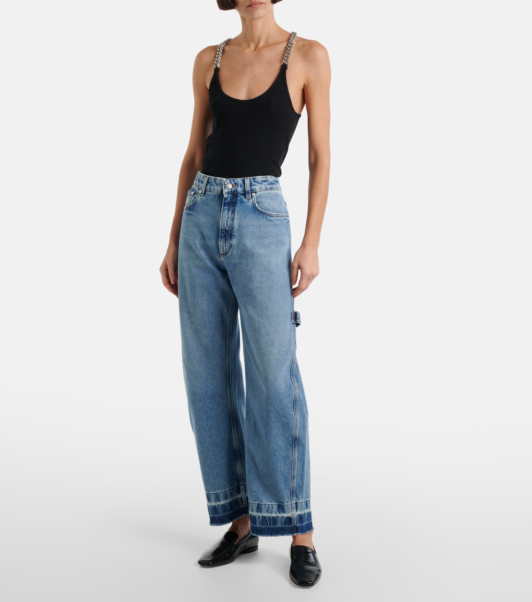 Mid-rise wide-leg jeans - 2
