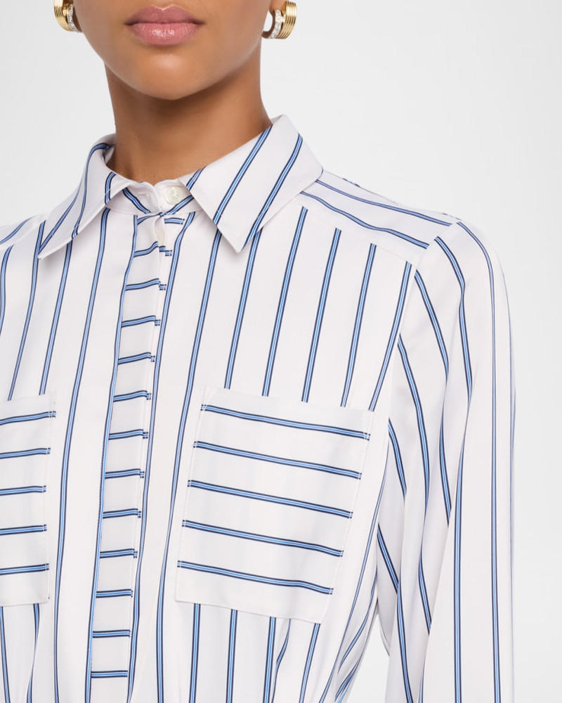 Miriam Striped Midi Shirtdress 5