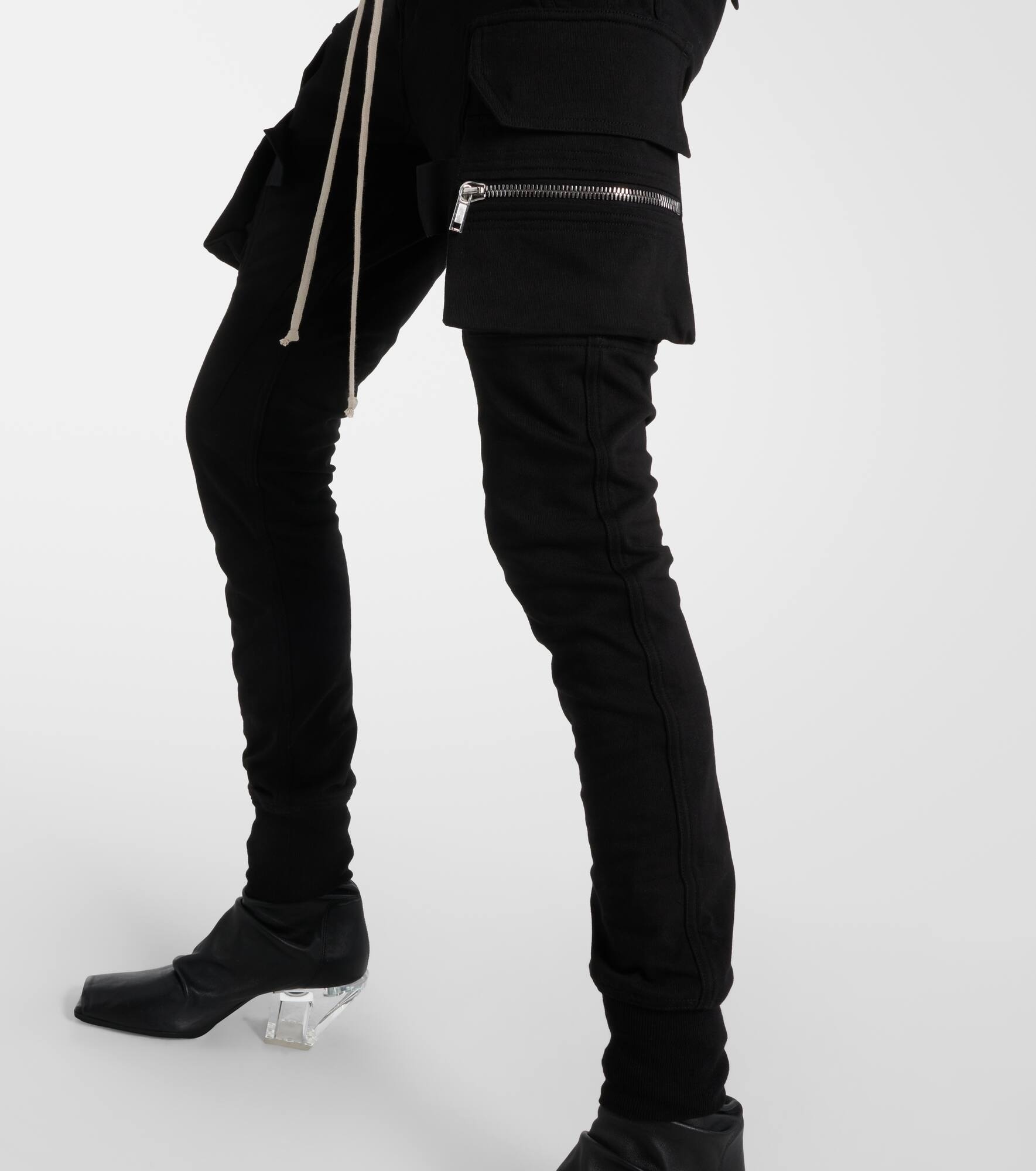 High-rise cotton skinny cargo pants - 5