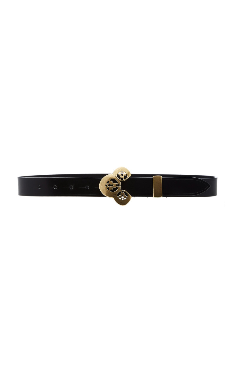 Louama Buckled Leather Belt black 1