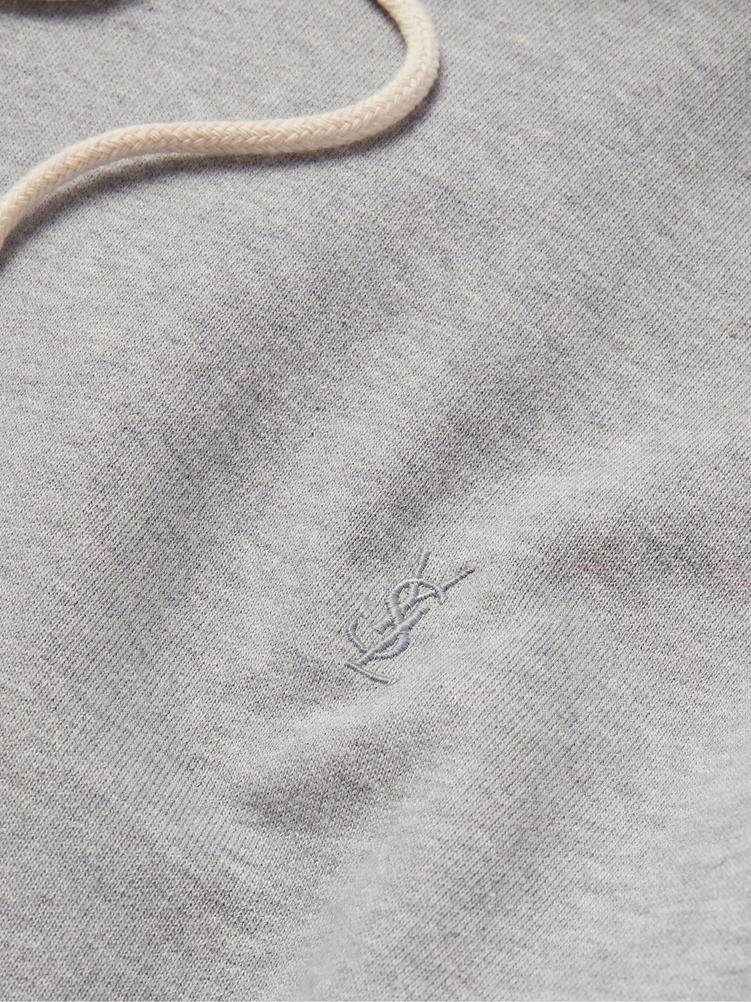 Logo-Embroidered Cotton-Jersey Hoodie - 4