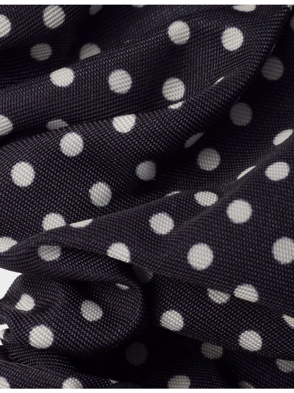 Re-Nylon Polka-Dot Woven Scrunchie - 2