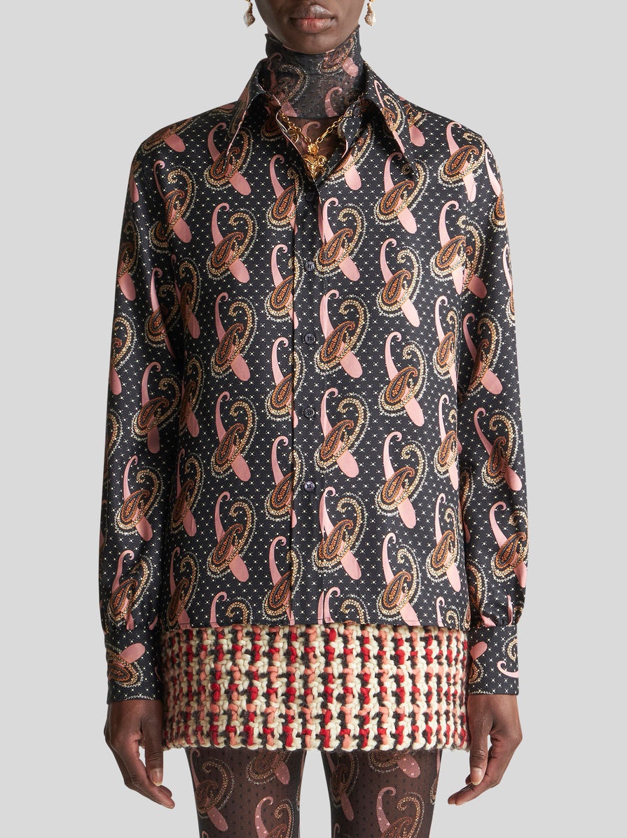 TWILL SHIRT WITH PAISLEY MOTIF - 2