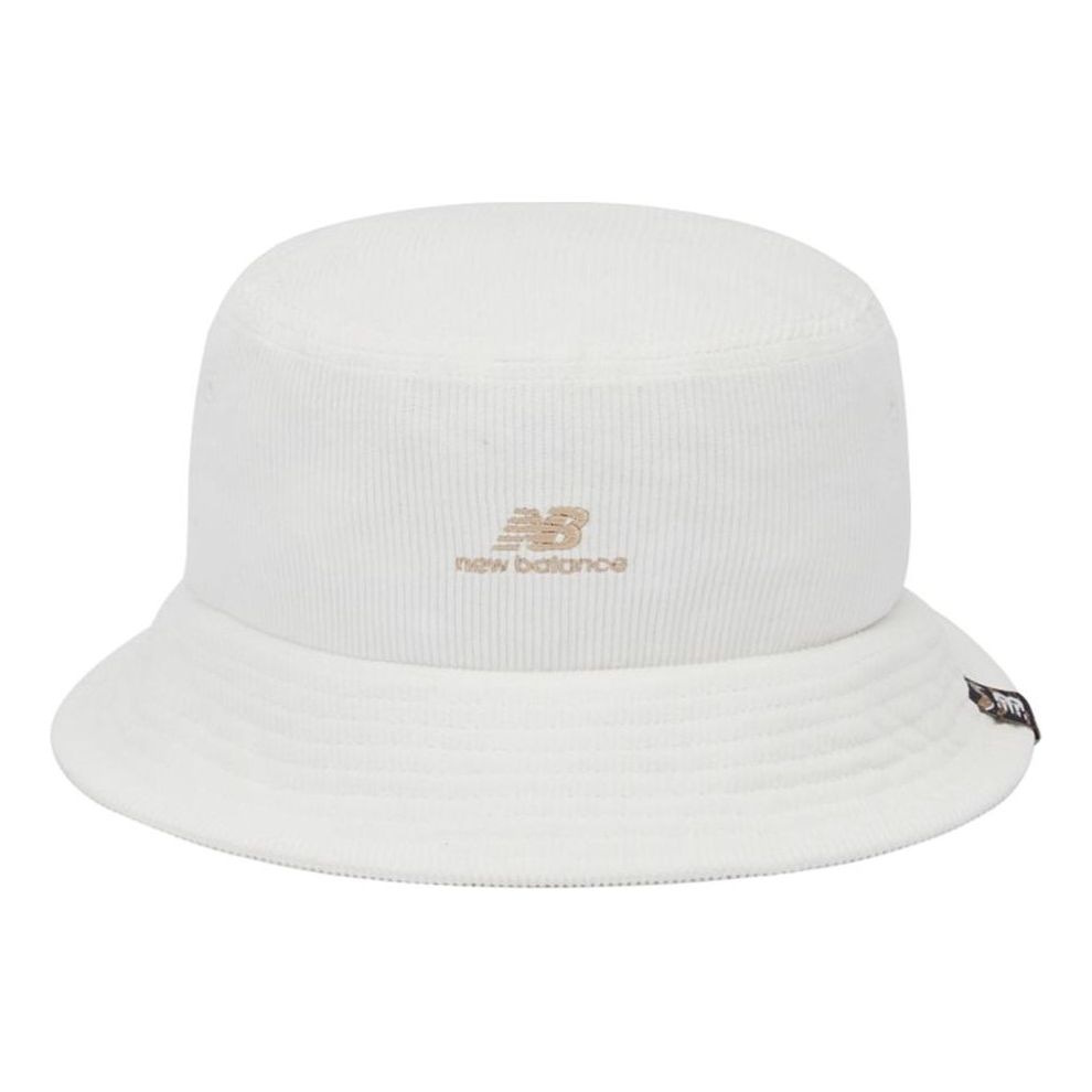 New Balance NB Logo Corduroy Bucket Hat 'White' LAH21005-RSI - 1