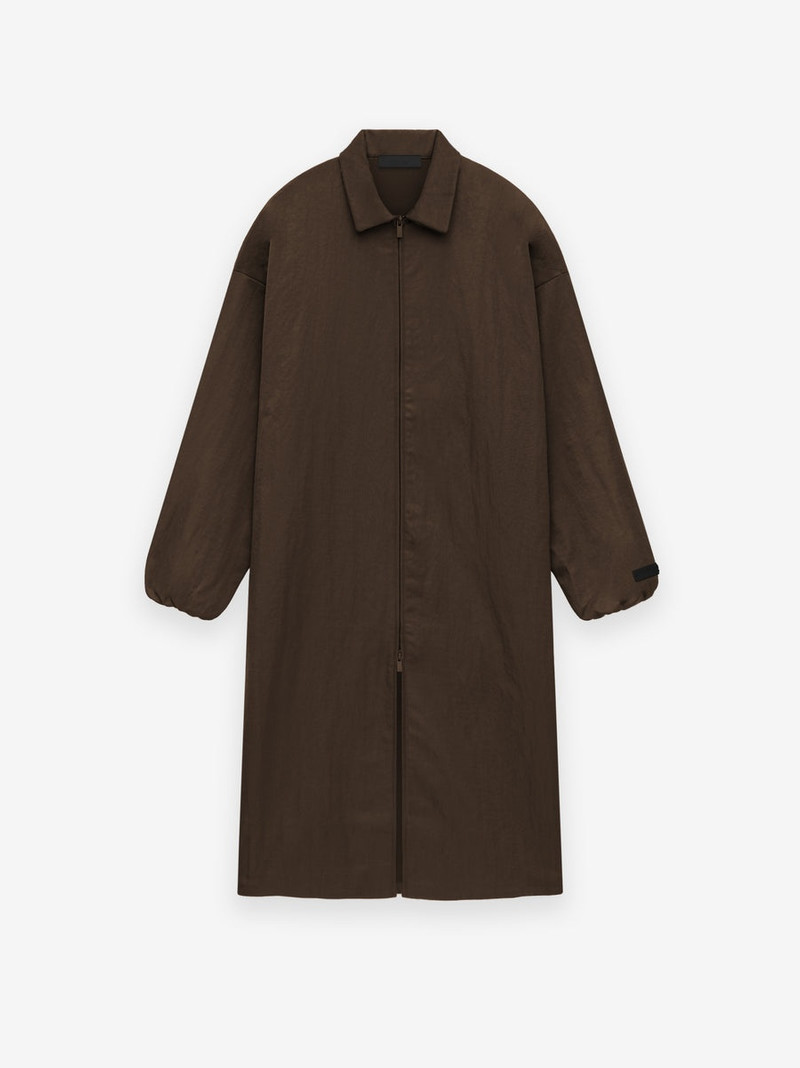 ESSENTIALS Textured Nylon Trench outlook