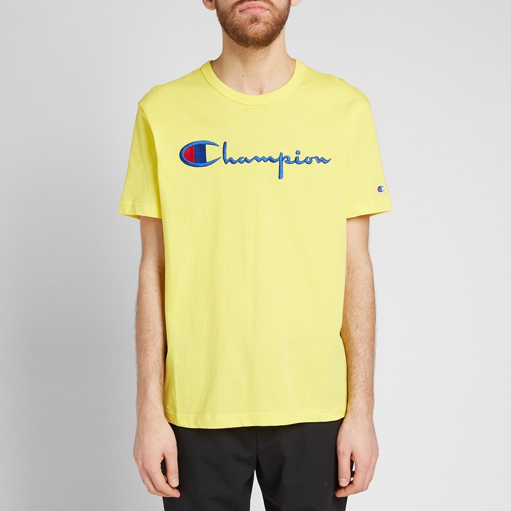 Champion Reverse Weave Women's Large Script Logo Tee - 4