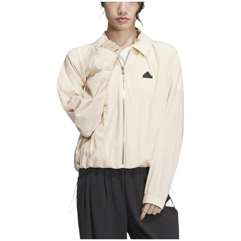 (WMNS) adidas Tech Jacket Asia Sizing 'Whtie' IM8819 - 3