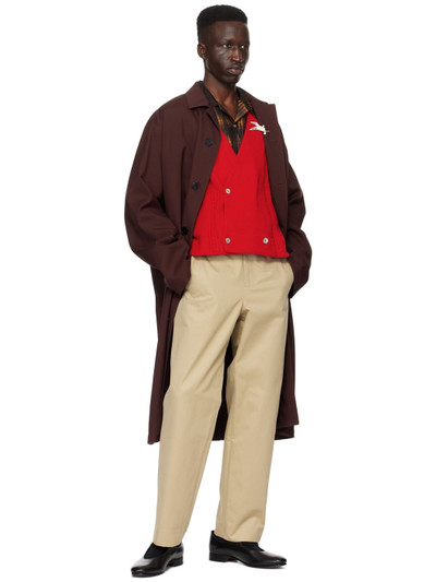 BODE Red Double-Breasted Cardigan outlook