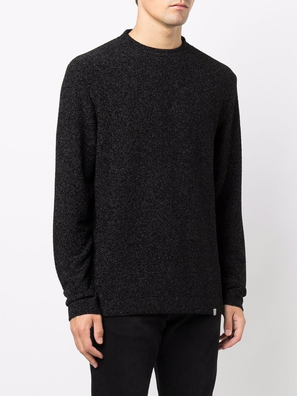 textured round neck jumper - 3