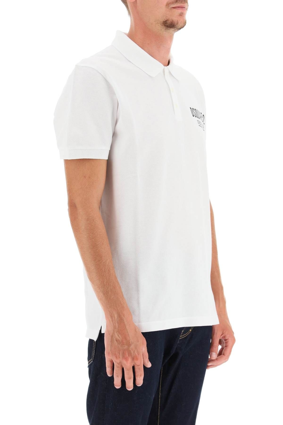 POLO SHIRT WITH 'CERESIO 9' PRINT - 3