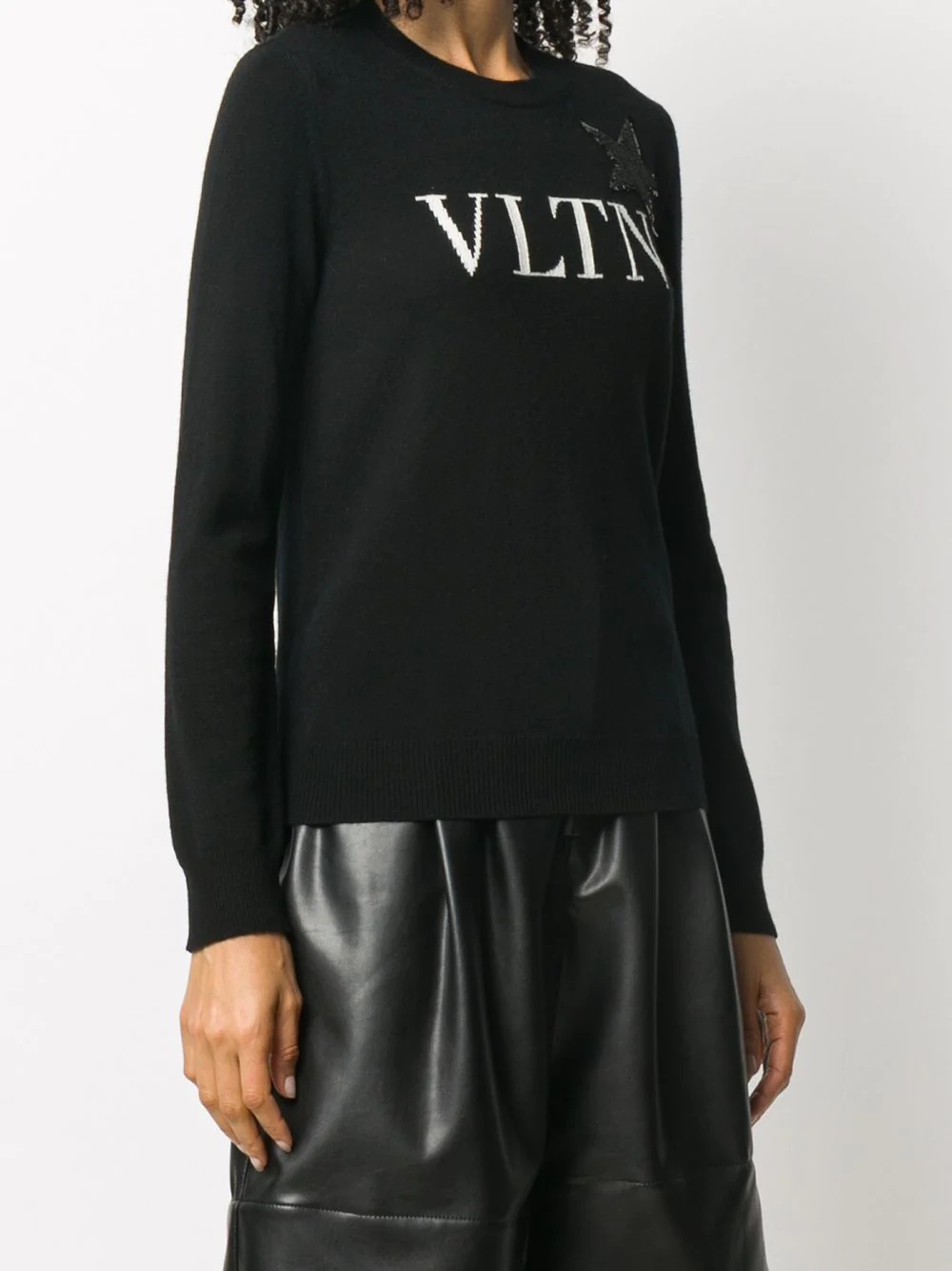 VLTN star-patch knitted jumper - 3