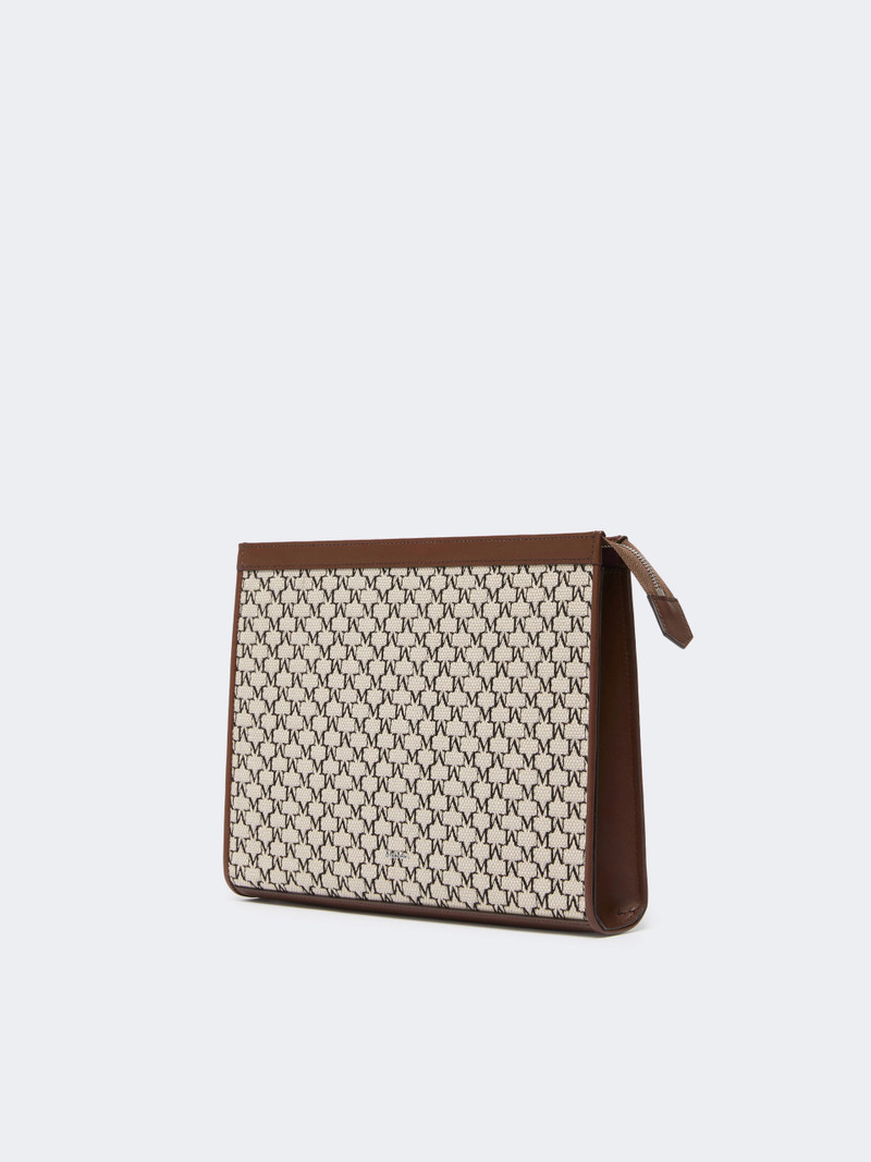 Max Mara Cotton jacquard medium pouch - BLACK outlook