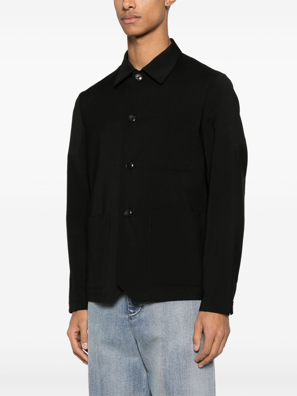 virgin wool overshirt - 3