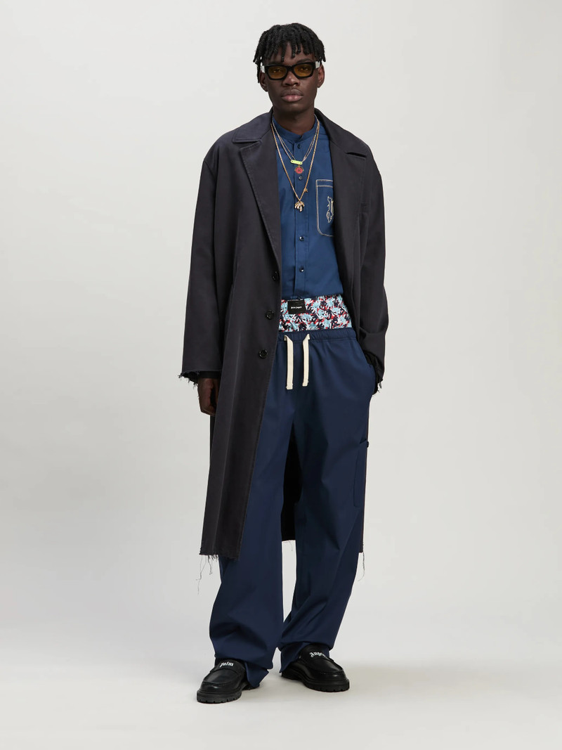 Palm Angels Double Monogram Korean Shirt outlook