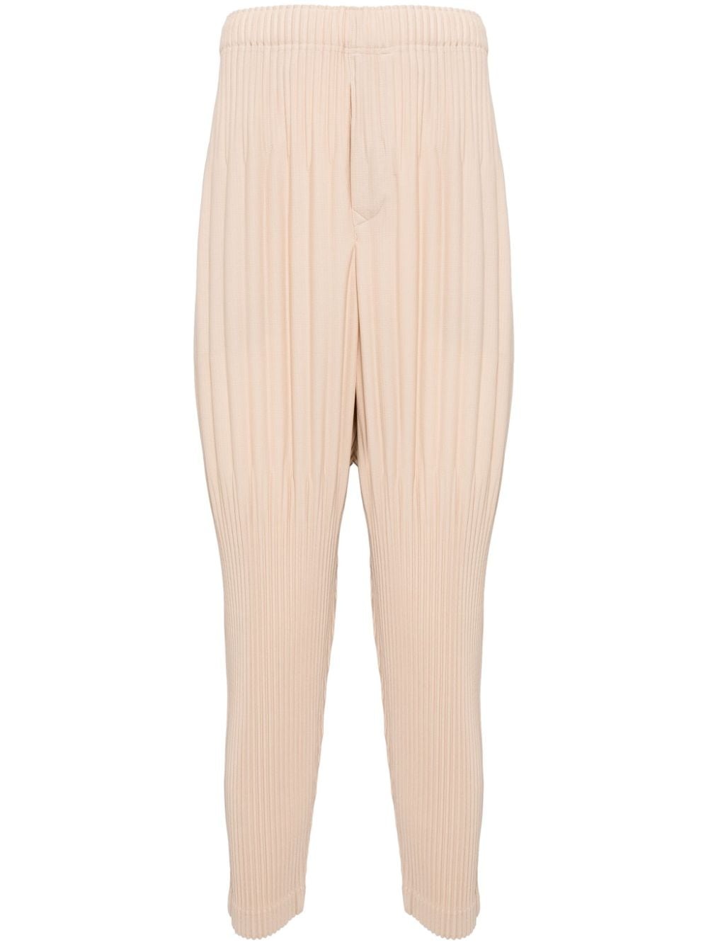 pleated regular trousers - 1