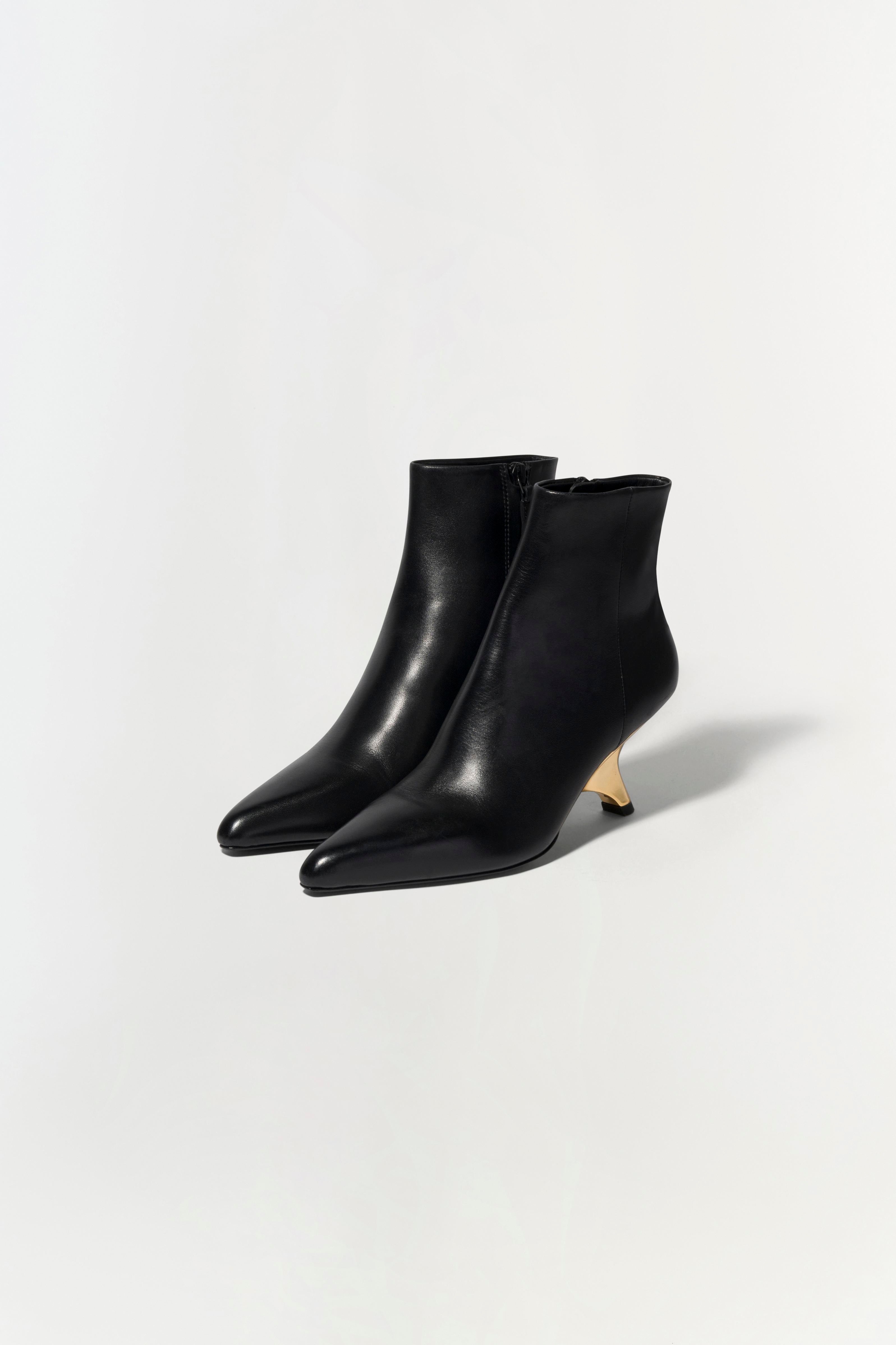 Shadow Leather Bootie - 5