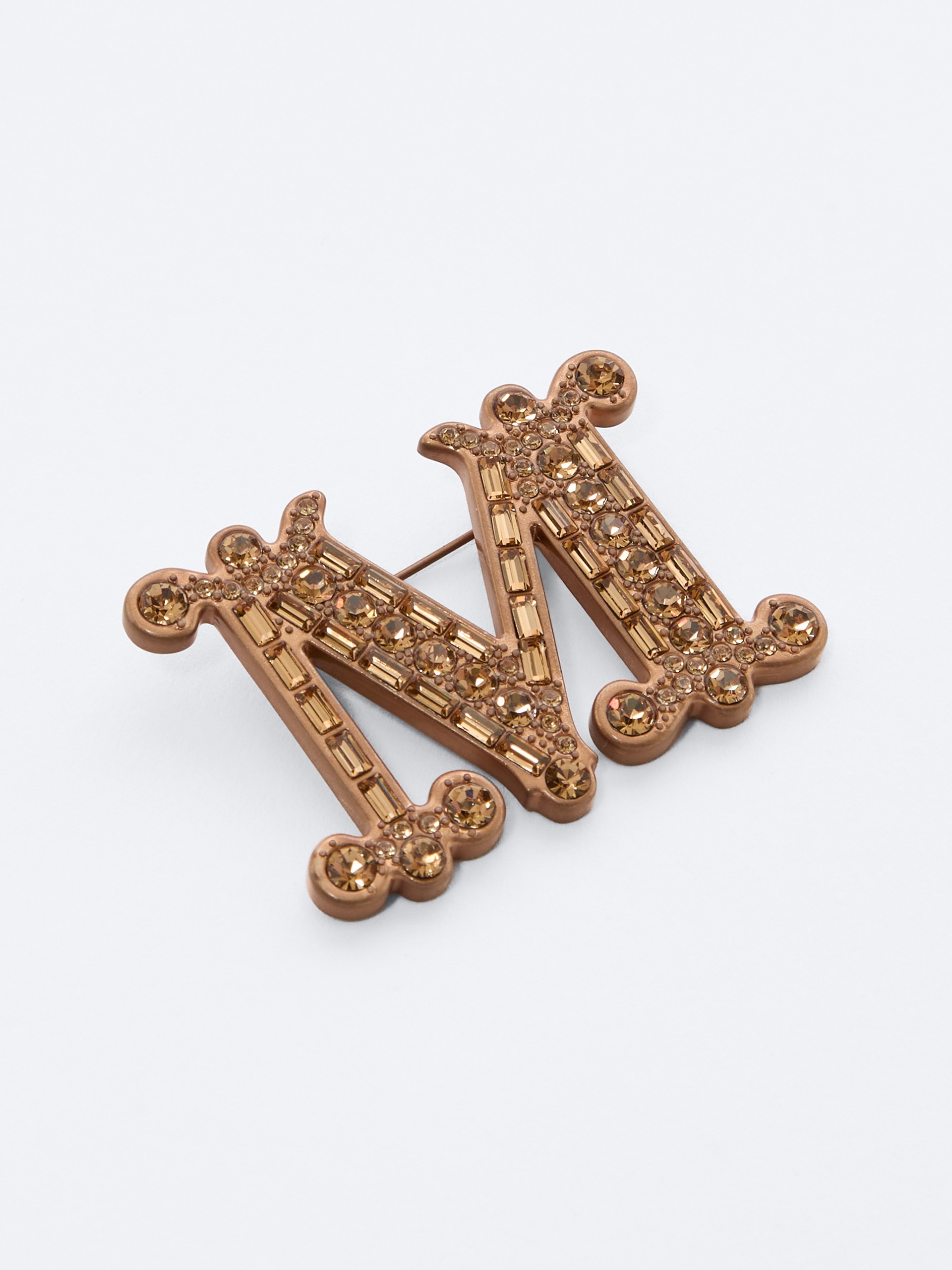 BATH2 Crystal-adorned Monogram brooch - 3